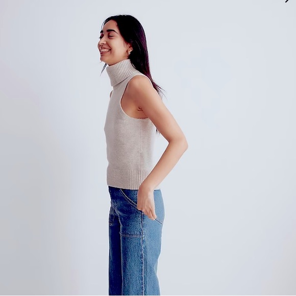 NWT Madewell Hallowell Turtleneck Sweater Tank - Picture 2 of 6